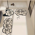 Advanced Elegant Flower-shaped Bathroom Anti-slip Mat Set