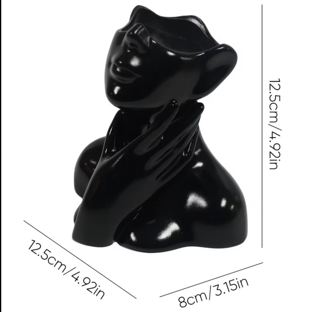 Larger Modern Abstract Female Face Sculpture