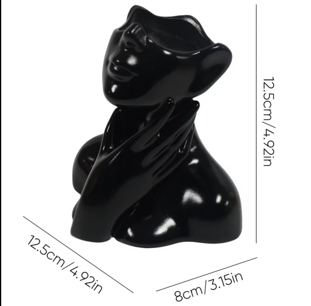 Larger Modern Abstract Female Face Sculpture