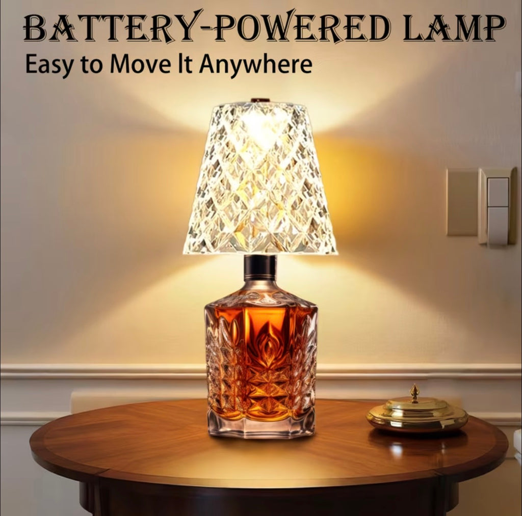 Crystal Clear Bottle Table Light