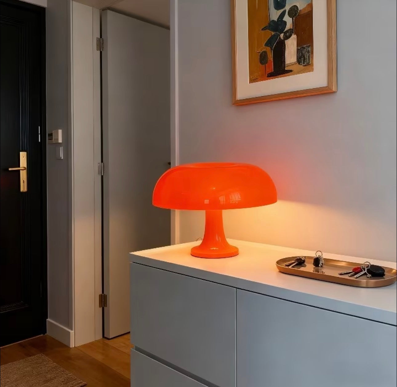 Orange Mushroom Tablelamp