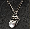 Chrome heart necklace