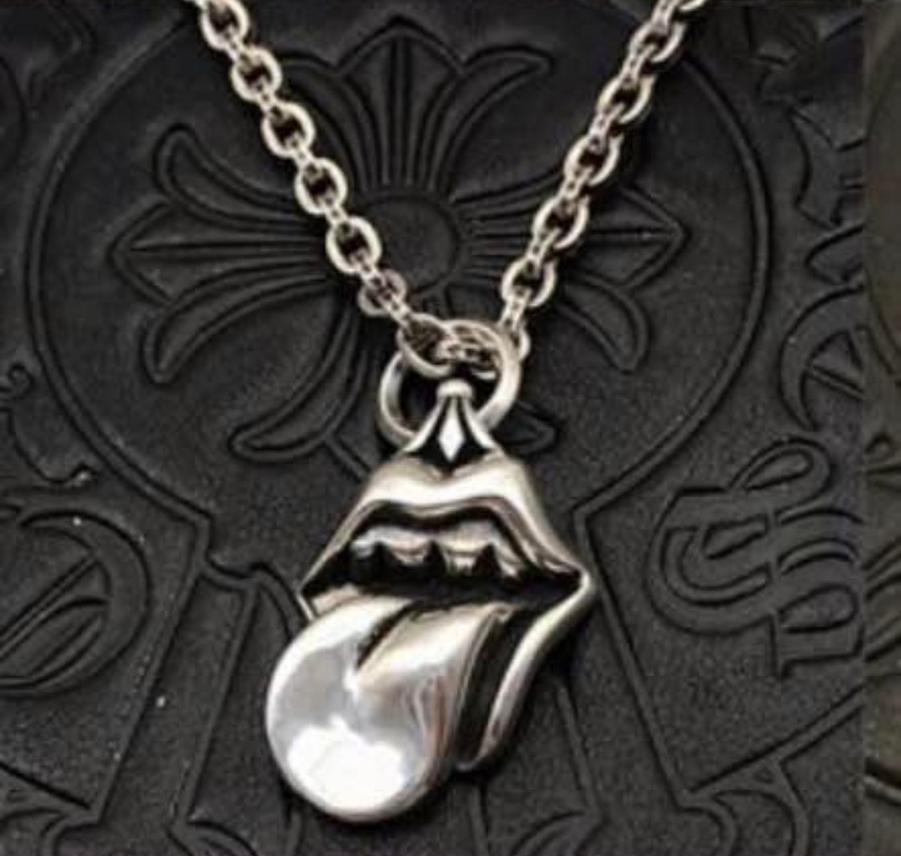 Chrome heart necklace