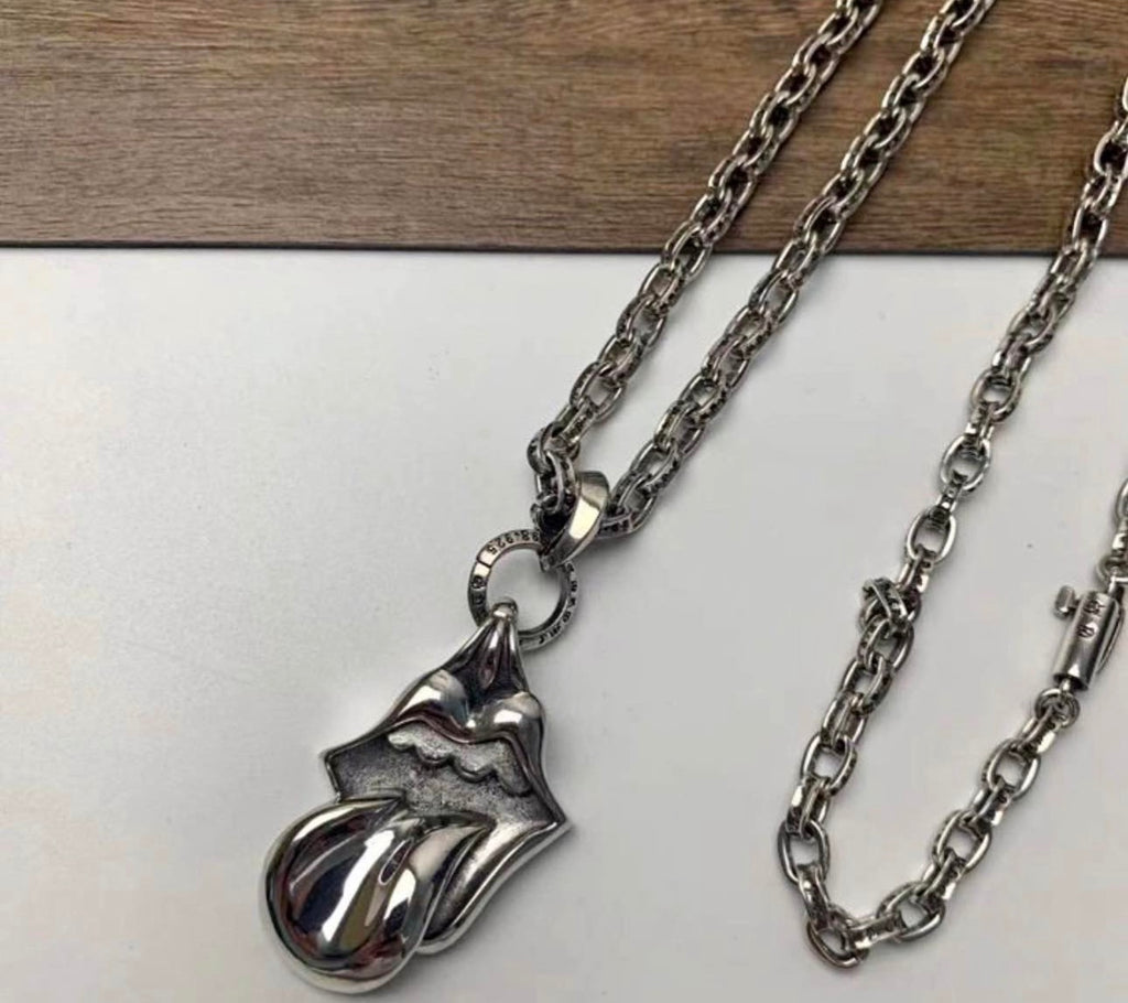 Chrome heart necklace
