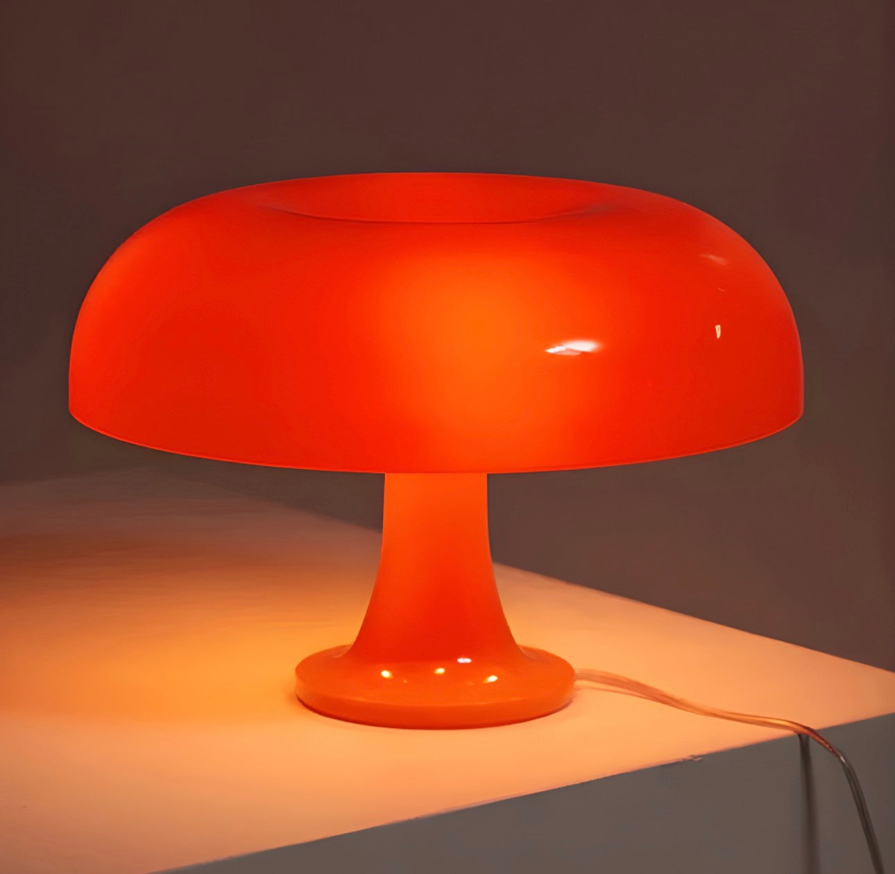 Orange Mushroom Tablelamp