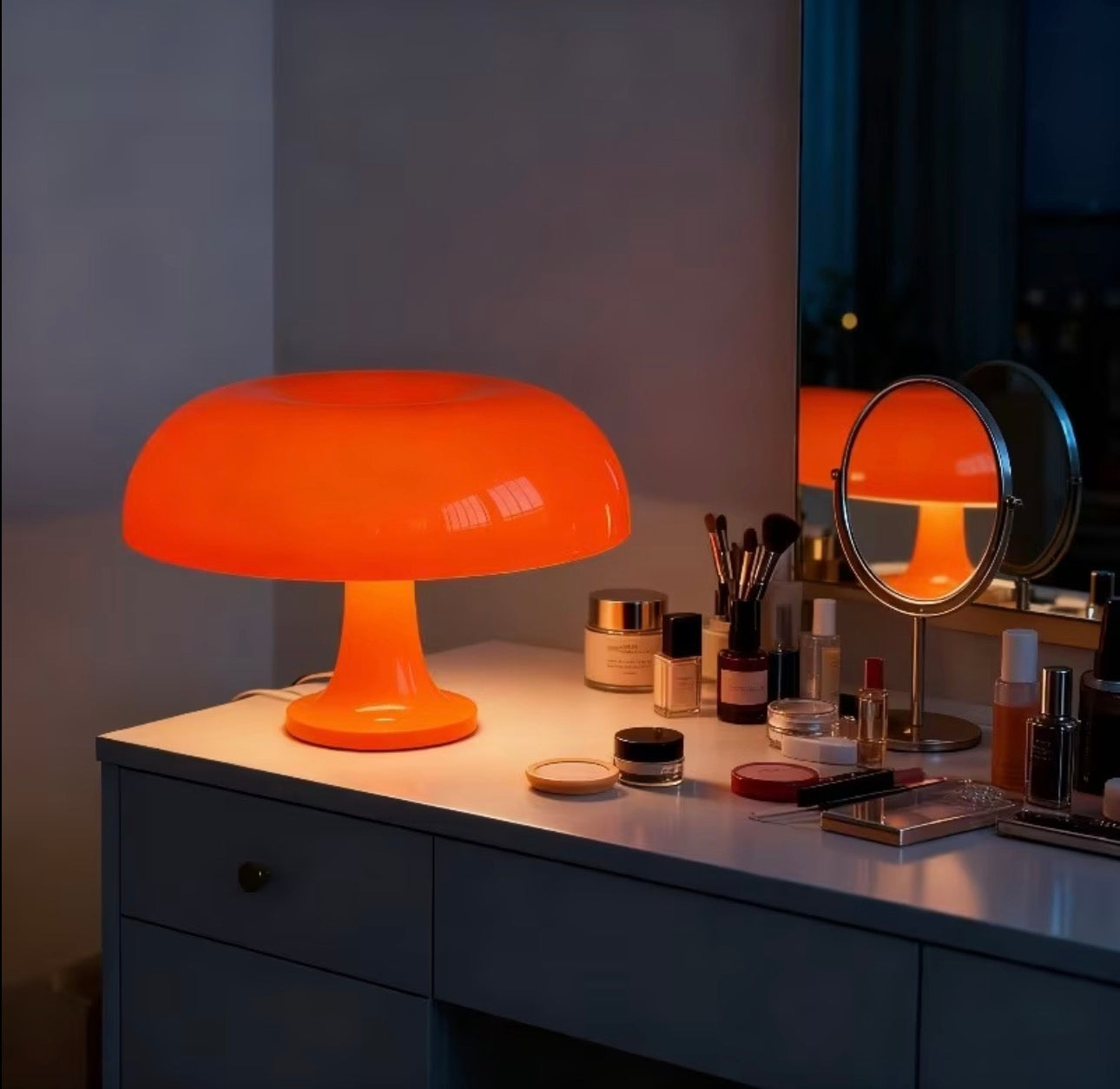 Orange Mushroom Tablelamp