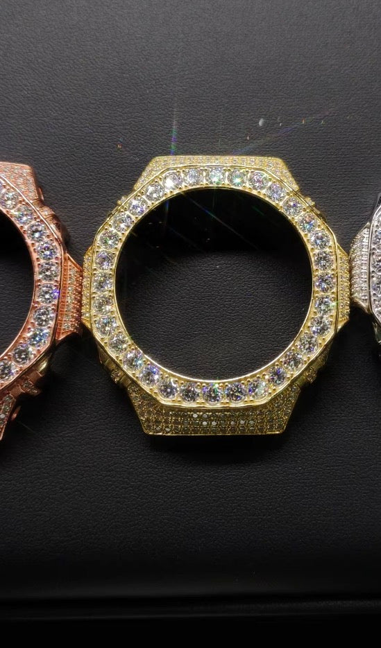 Custom G-Shock moissanite watch